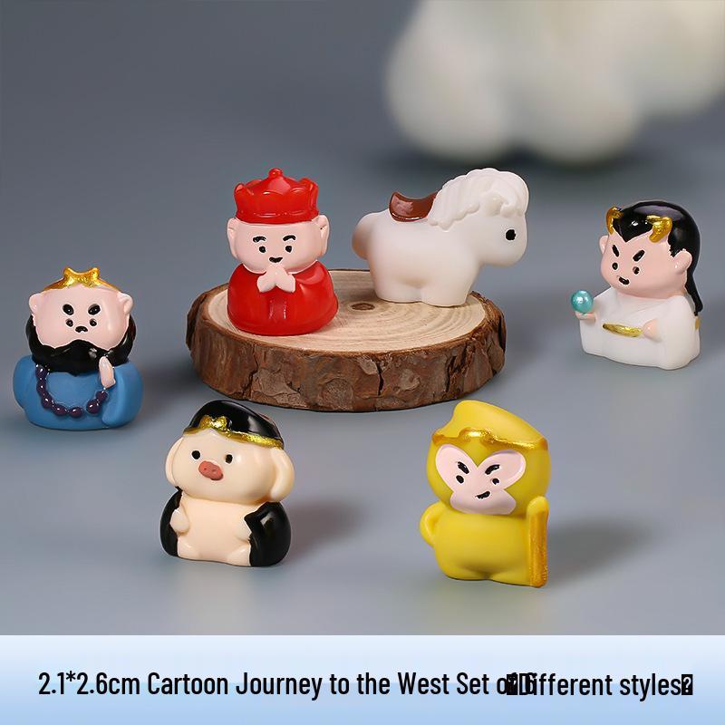 In Stock Hot-Selling Panda Doll Resin Craft Ornament for Micro Landscape Decor