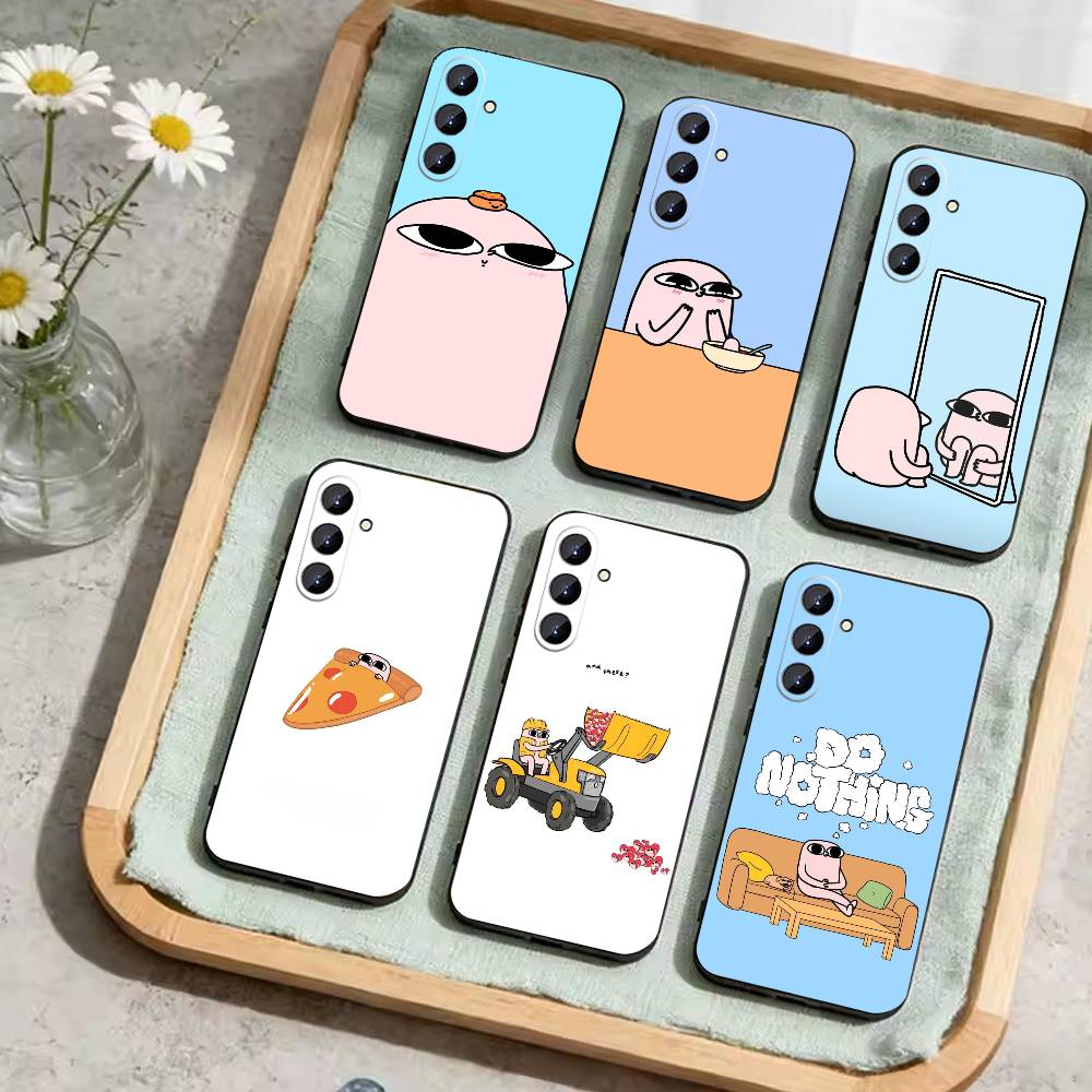 Süße Cartoon K-Ketnipz Nudeln Handyhülle Für Samsung Galaxy A73,21,22,32,71,53,52,51,80,5G Weiche Schwarze Abdeckung