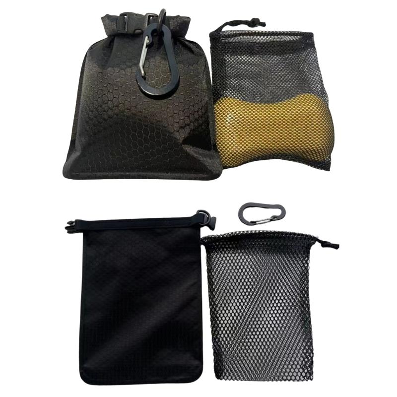 Travel Soap Bag Leak Proof Travel Soap Carriers and Quick Drying Lathering Bag with Hook for Hiking Camping and Outdoor