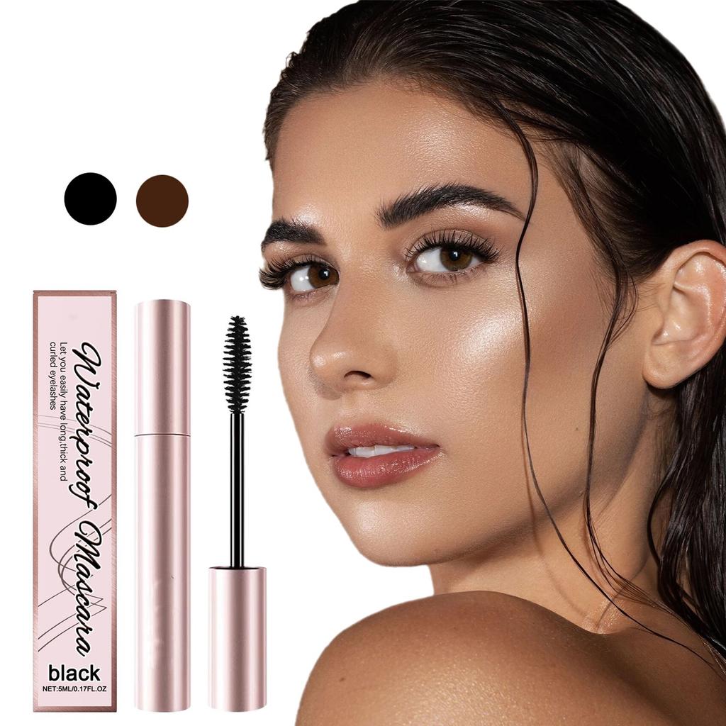 Řasenka pro prodlužování řas pro ženy, objemová, neuvěřitelná délka, dlouhotrvající, neslepuje, řasenka bez žmolků 5 ml