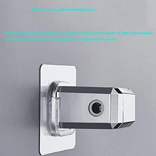 Universal Bathroom Silver Practical Rotatable Hardware Waterproof Fixed Wall Mounted Shower Bracket(Style One)