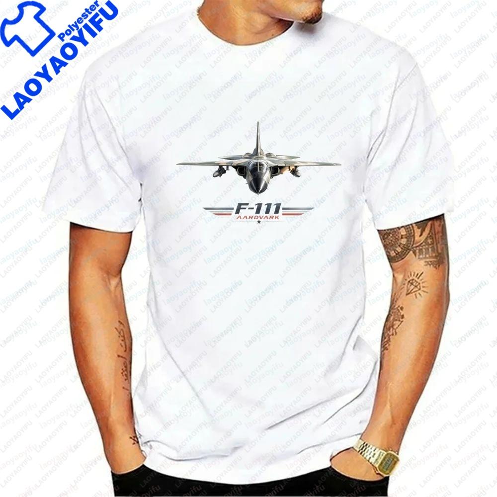Classic F111 Aardvark Strike Aircraft Design Summer Trend ShortSleeved Unisexs And Unisexs Universal Shirt Comfortable TShirt