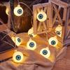 LED Halloween Ghost Eye String Lights - Flashing Eyeball Battery Decor
