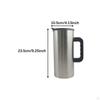 1.5 L Stainless Steel Cold Water Jug, Portable Jug with Lid, Ideal for Cafes And Restaurants