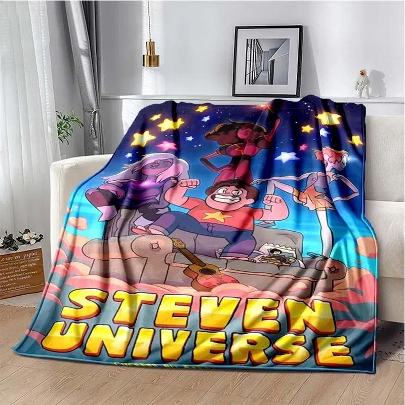 Steven Universe Cartoon Throw Blanket for Kids Warm Flannel Blanket for Bed Bedroom Sofa Travel Picnic Birthday Gift