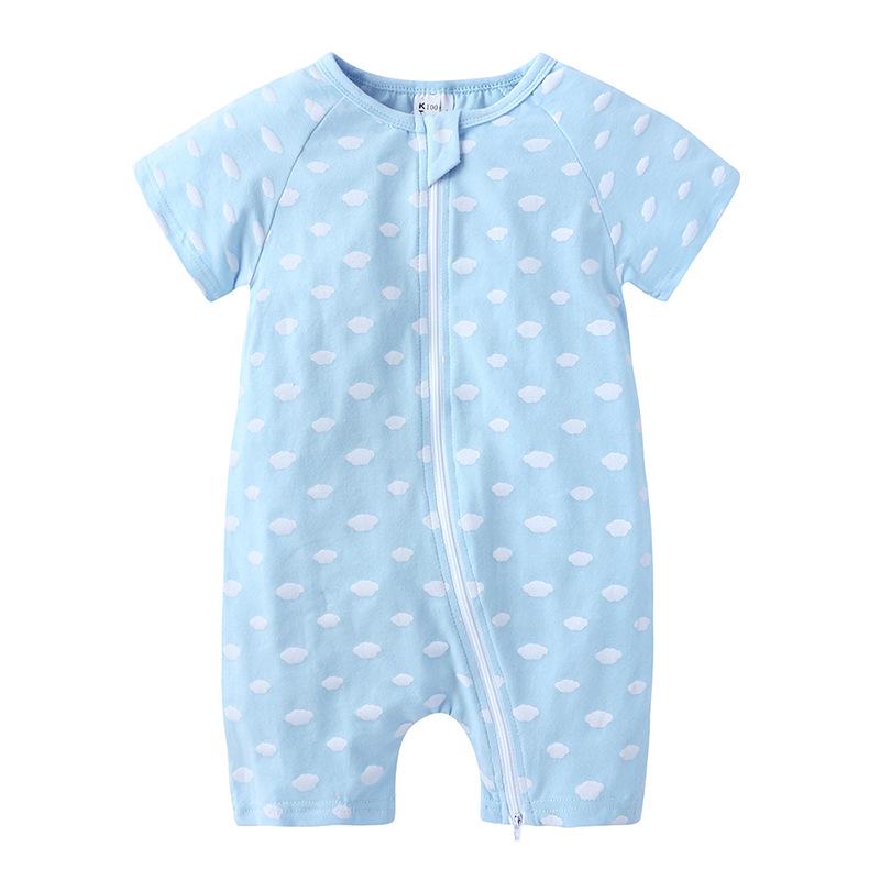 2026 Cotton Summer Bodysuit: Short Sleeve Romper for Newborns & Toddlers