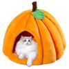 Cat Nest Universal Cat Bed Doghouse Cat Closed Security Sleeping Nest   House Pumpkin Thickened Pet Nest