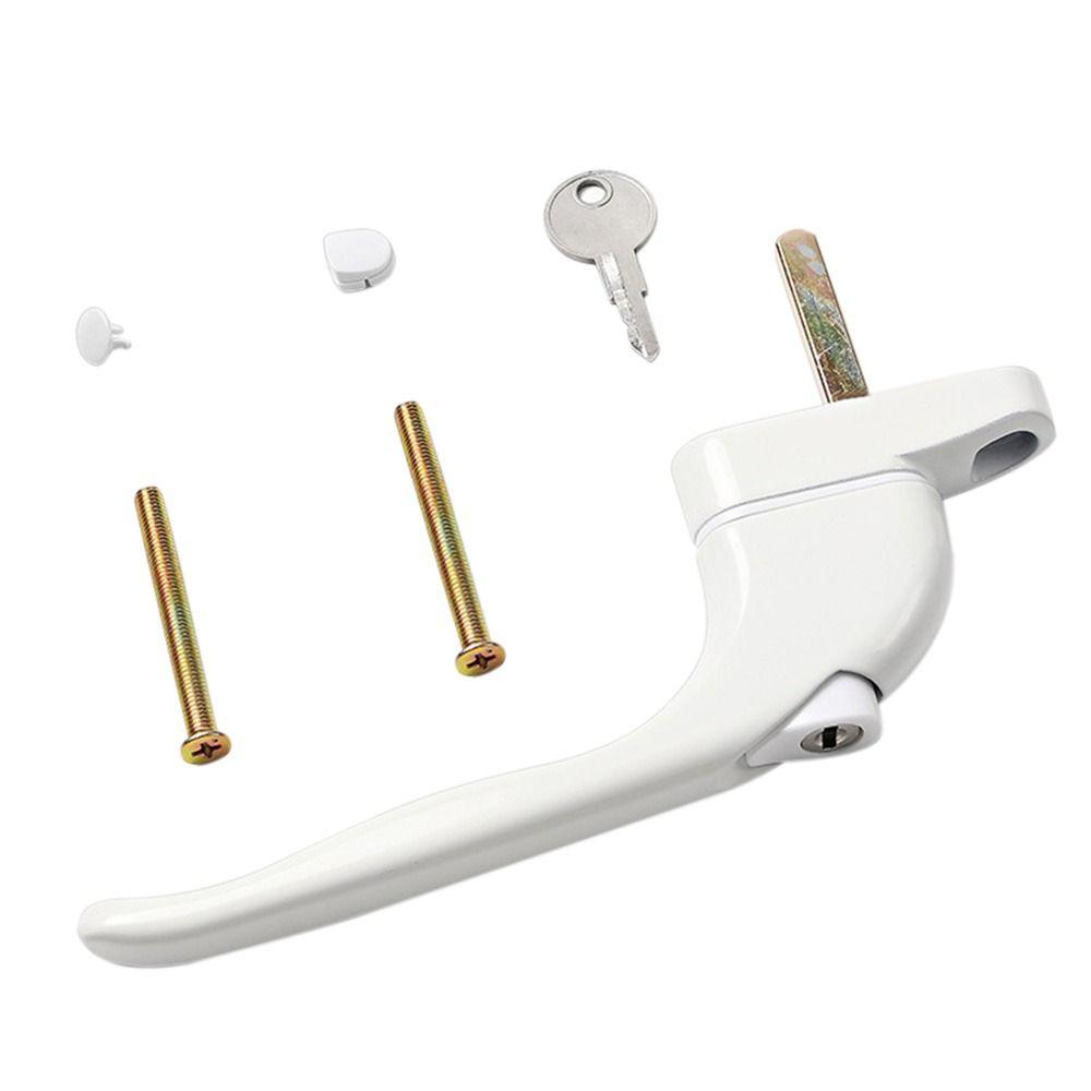 

Универсальный запирающийся на ключ UPVC окна наружные раздвижные плоские окна рычажная ручка дверная оконная вращающаяся ручка с замком аксессуары 37mm белый