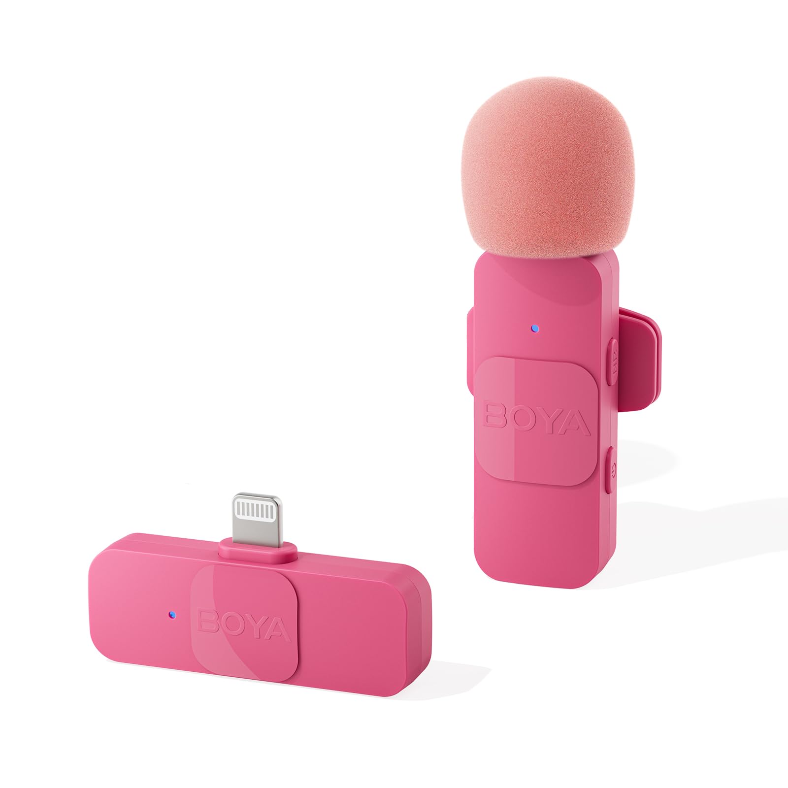 

BOYA Wireless Lavalier External Mini Lapel Microphone for and Android Lightning Lightning Microphone, Omnidirectional, iPhone, iPad, Phones, USB-C