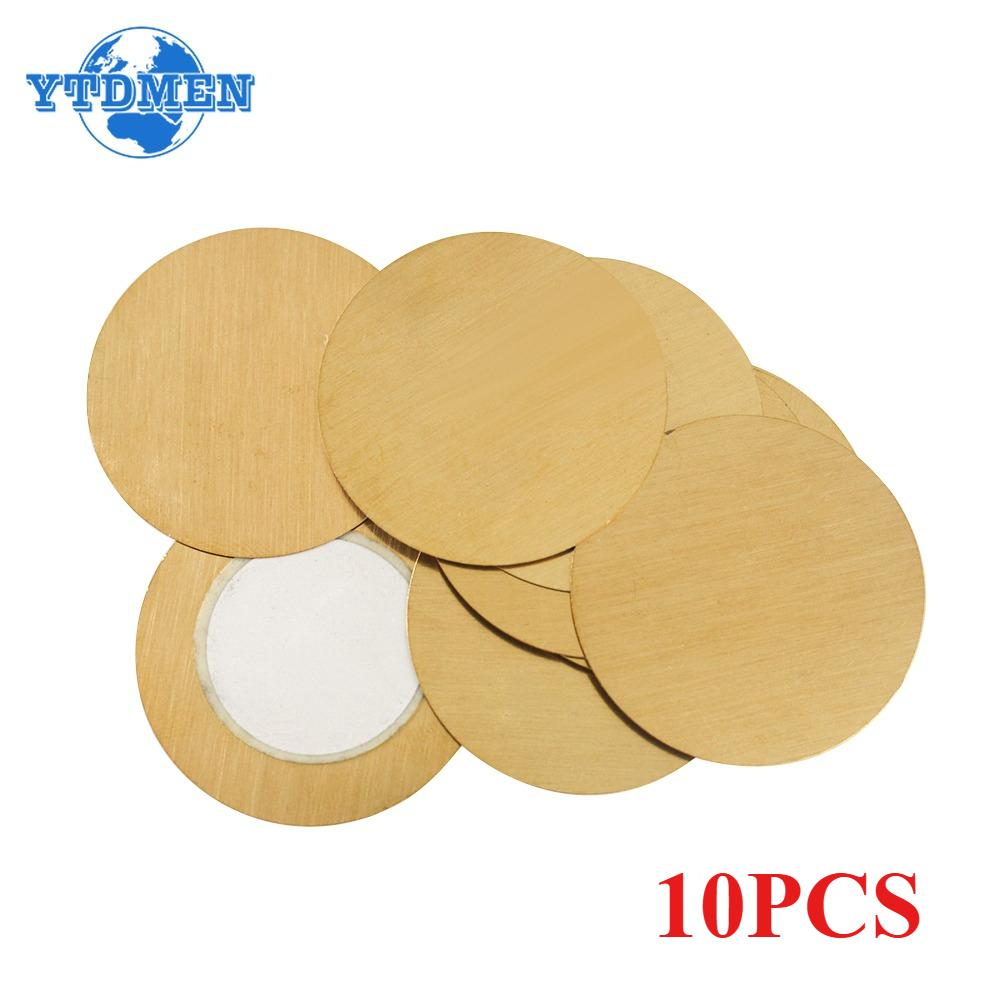 

10 шт. Пьезоэлектрический пьезокерамический элемент в виде диска диаметром 35 мм, для зуммера, динамика, DIY ремонта армия зеленый