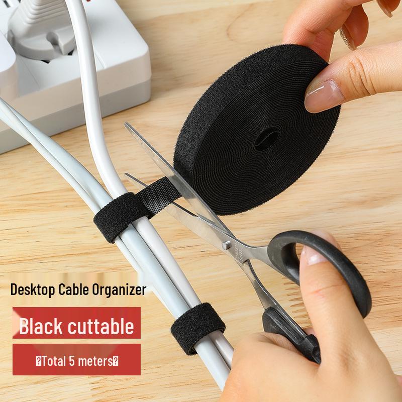 Selbstklebende Klett-Kabelbinder für Kabelmanagement und Organisation