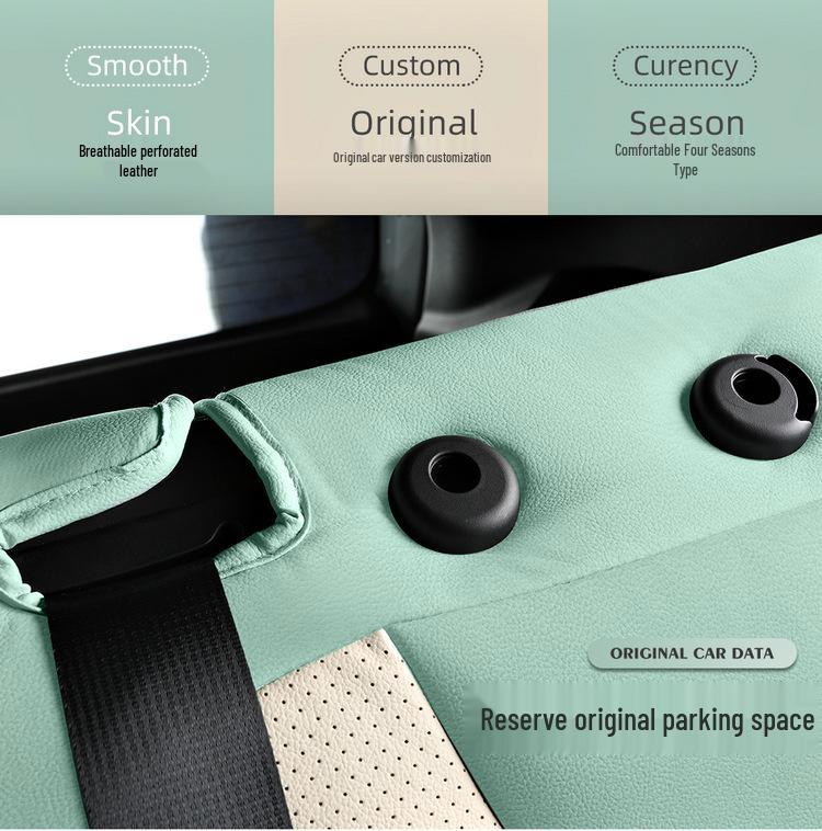 BYD Dolphin Electric Car Leather Seat Cushion - Five-Seat, All-Season Coverage