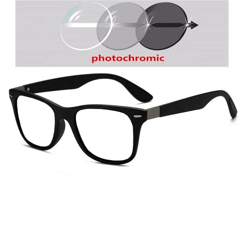 Sportliche Korrektionsgläser Quadratische Myopie Sonnenbrille Herren Polarisiert TR90 Fertig Autofahren Kurzsichtige Brille 0 -0.5 -0.75 Bis -6
