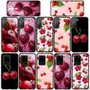 Phone Case for Samsung Galaxy S25 S23 S22 S24 Ultra FE A05 A06 A15 A16 A36 A37 A35 A54 A24 A52 A55 A56 A57 A25 A26 A53 A17 Summer Fruit Cherry Cover
