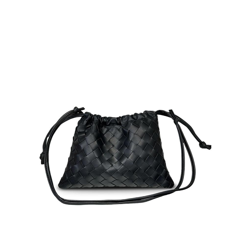 Трансграничная плетеная мини-сумка для мусора сумка женская плиссированная облачная сумка мини кожаная пылесборник наплечная сумка-мессенджер 21*1*16CM