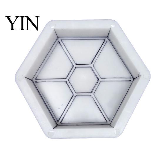 Easy Home Crafting Supplies Garden Stepping Stone Mold, Reusable Concrete Pathway Paver DIY Patio Flooring Mold Cement Pavement Mould for Backyard
