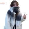 New Warm Scarf Soft Mohair Long Tassel Scarves Gradient Color Windproof Scarves Bib Outdoor Sports