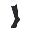 Fukusuke School Socks for Size 22 (Knee-Length) Girls, Antibacterial, Odor-Resistant, Moisture-Wicking, Quick-Drying, 5-Pair Set, Black, (22-24cm)