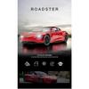 1/24 Tesla Roadster Convertible Alloy Sports Car Model Diecast Metal Toy Concept Car Model Simulation Sound and Light Kids Gift