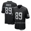 Brock Bowers Raiders 89 Football Jersey Mens Athletic Tee All Season Sports Top