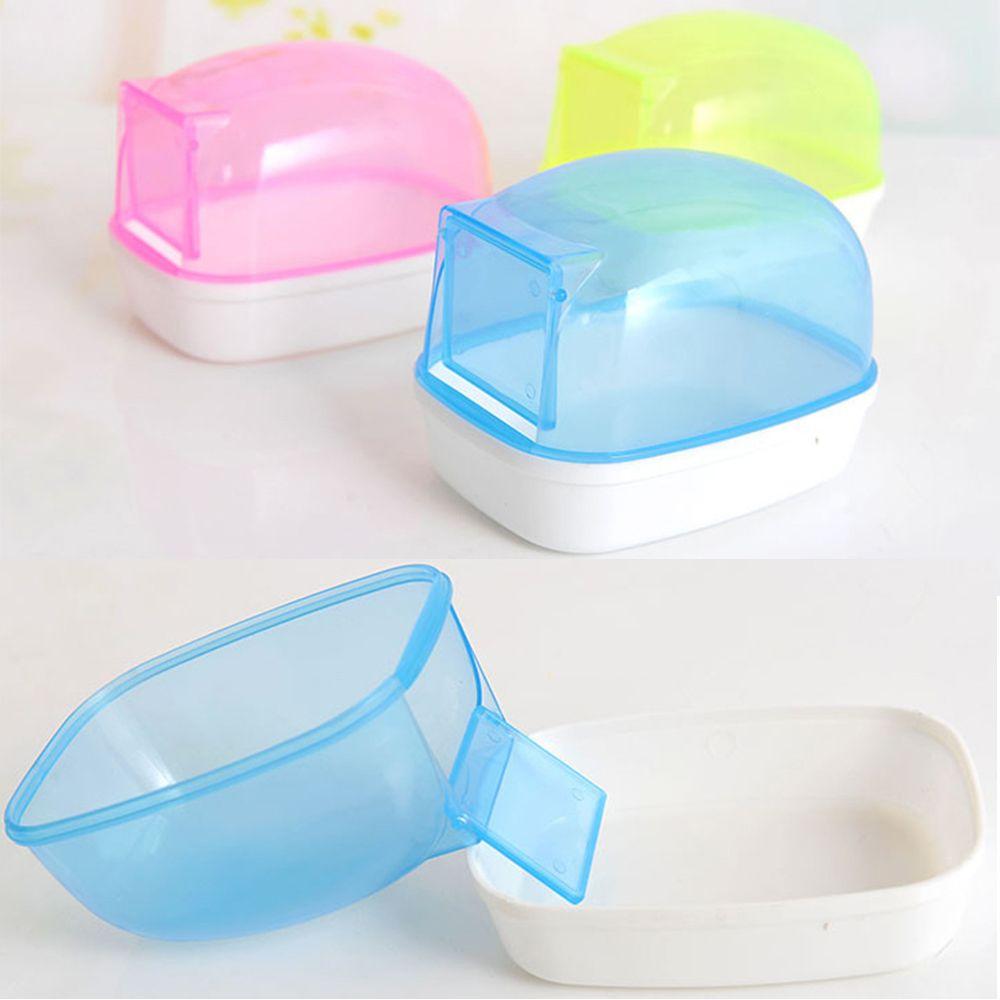 Plastic Enclosing with Door Dustproof Mini Pet Pet Sauna Box Pet Sand Bathtub Hamster Playing Hamster Bathroom