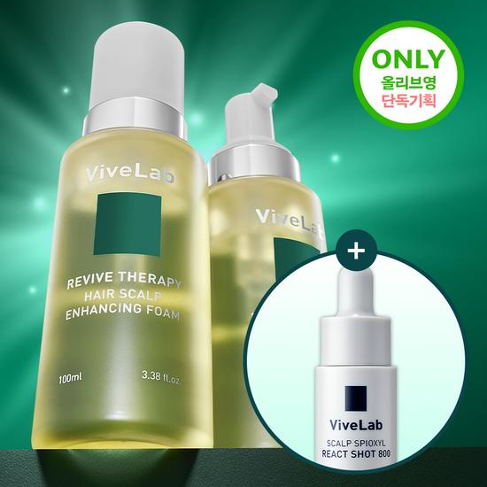 ViveLab Revive Hair Scalp Enhancing Foam 100ml Promotion (+ Spioxyl React Shot 800 8ml gift)