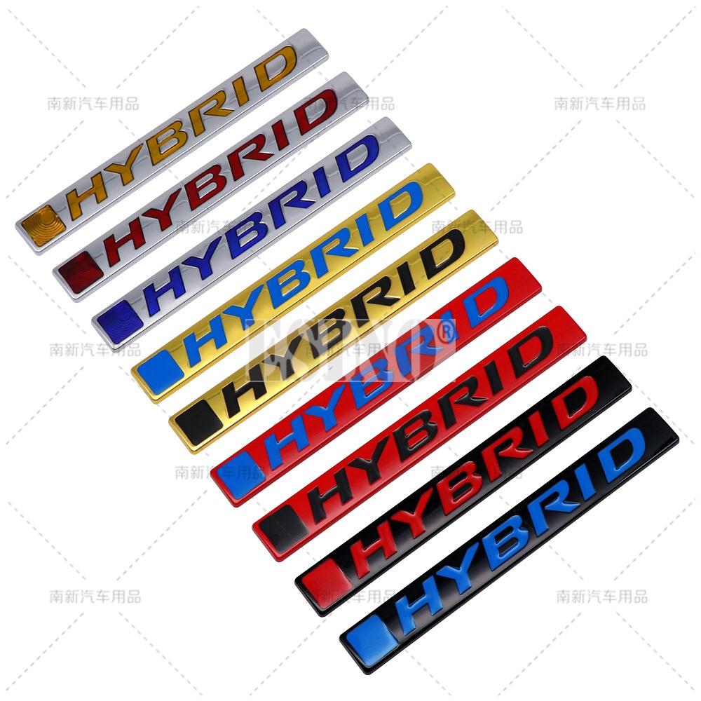 Car Styling Hybrid 3D Grill Rear Trunk Metal Chrome Zinc Alloy Emblem Badge