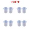 100ML Silicone Measuring Cup Graduated Beaker Epoxy Resin Glue Tools Reused Silicone Round Stirring Rod Measuring Tools