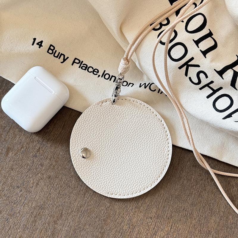 

Новая сумка для хранения, подвешиваемая на шею, Bluetooth-гарнитура, очки, ключ, кожаная, портативная, простая сумка-ожерелье