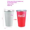 470 ml Przenosny Aluminiowy Kubek Zmieniający Kolor Chłodzący Zmieniający Kolor Kreatywny Kubek na Wodę Kempingowy Zimny Napój Prezent