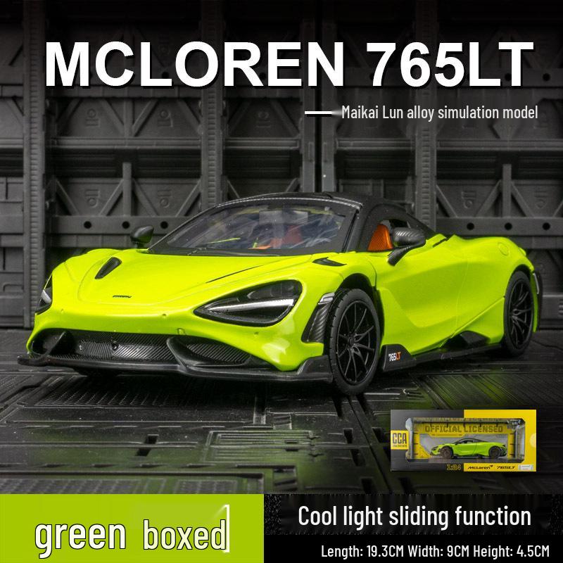 

Caipo 68281 Модель суперкара 765LT: Игрушечная машина со звуком и светом и функцией рулевого управления для детей зелёный