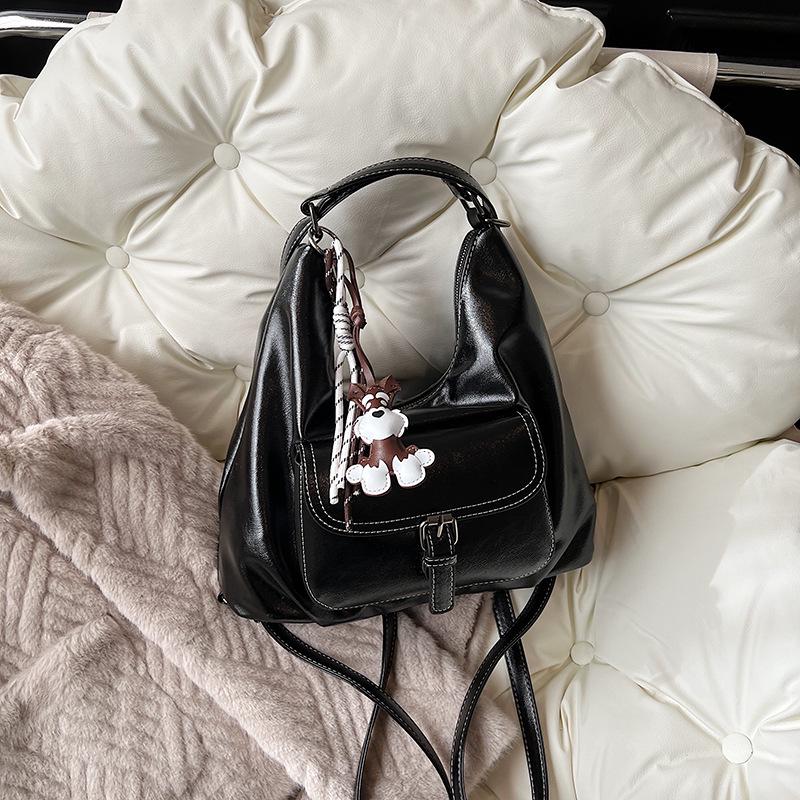 

Multifunctional Fashion Backpack & Crossbody Bag with European & American Style Without Pendant чёрный