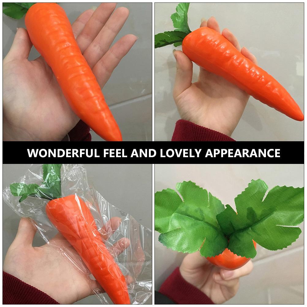 Lifelike Vegetable Decoration Artificial Carrot Carrots Party Favor Easter Foam Decorations