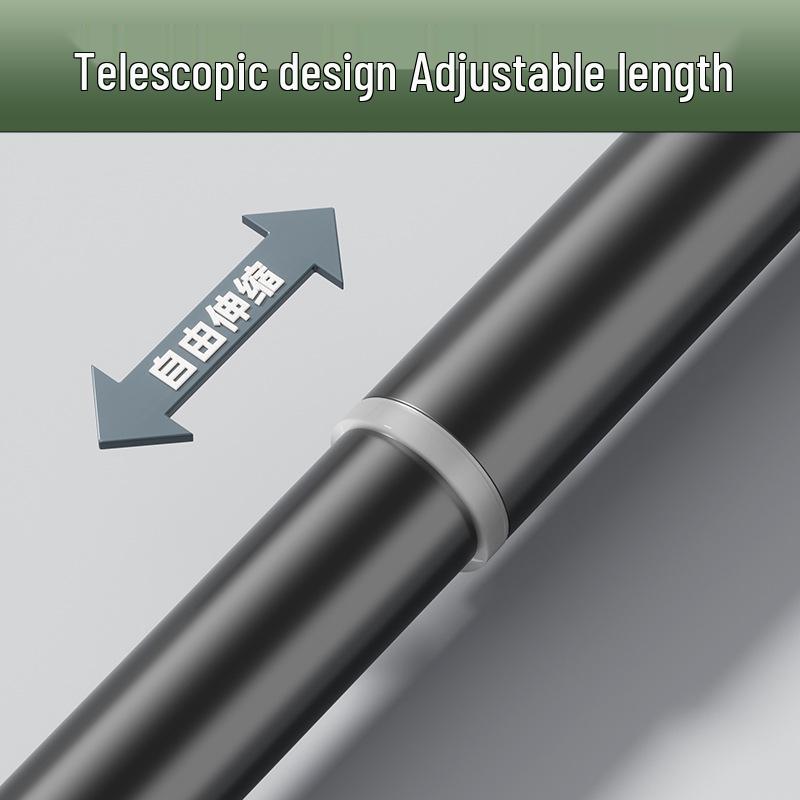 Ausziehbarer Duschvorhangstange aus Edelstahl ohne Bohren für Balkon und Fenster