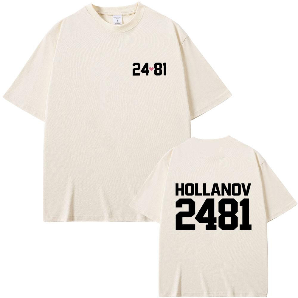 Heated Rivalry Shane Hollander Ilya Rozanov Hollanov 2481 Graphic Tshirt Men Women Clothing Casual Tshirt Male Vintage Tees
