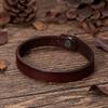 Punk Men's Leather Black Star Bracelet Star Weave Cuff Bangle Wristband Jewelry Party Fashion Gift 1pc