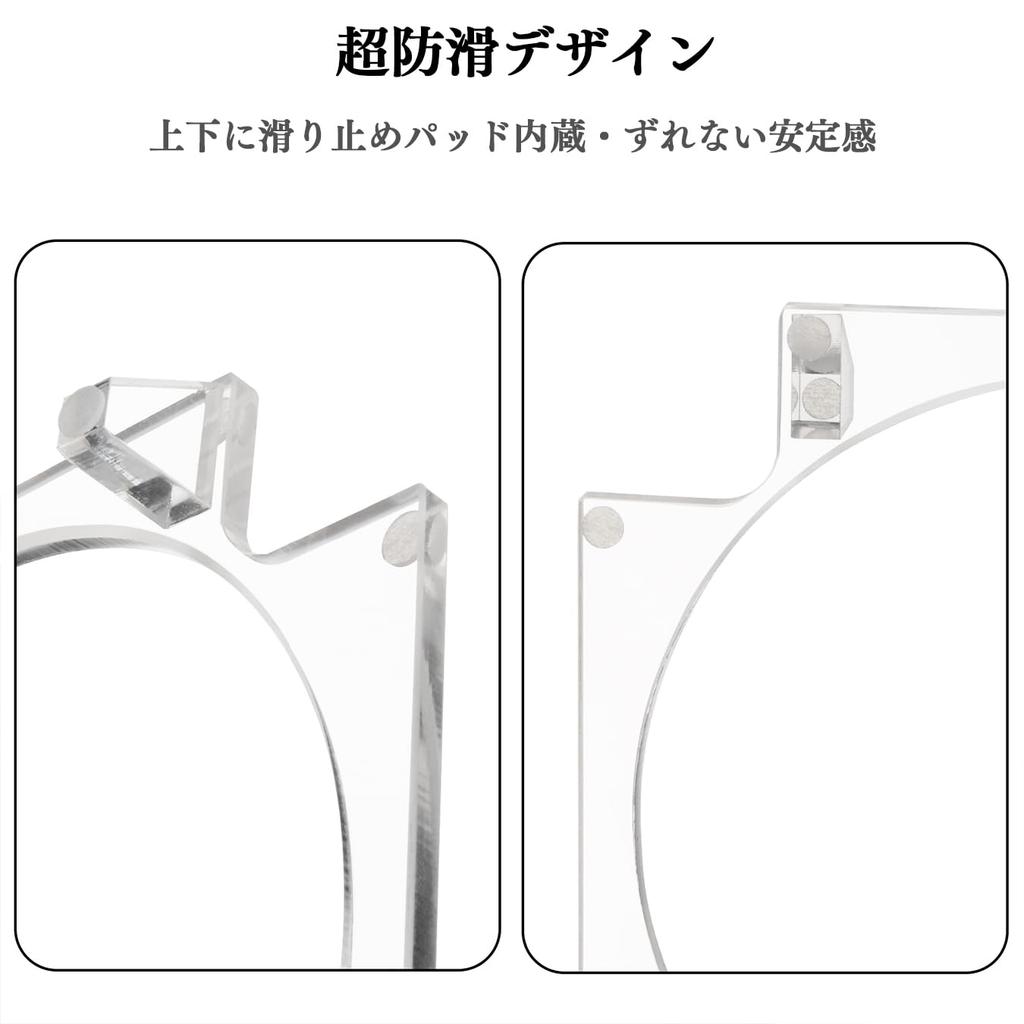 Juckier Mac Mini M4 Clear Acrylic Desktop 2024 Cooling and Heat Dissipation Compatible with Mac Mini Desktop Accessory Stand, Holder, Compatible,