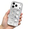 Phone Case for iphone 13 Air 15 XS Max 14 XR 16 Plus 11 17 Pro 12 18 Pro Max Daily Puppy Routine Silver Cracked Texture Shockproof Cover