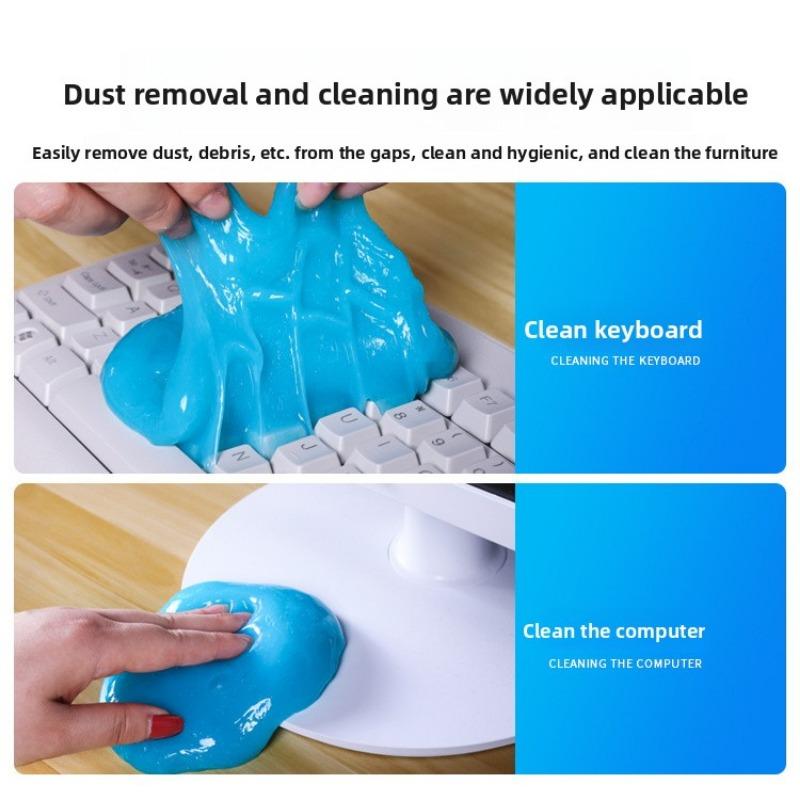 The Blue Multi-functional Cleaning Soft Rubber Keyboard Car Gap Dust Removal Putty Is Non-sticky To Hands and Leaves No Residue of Dust