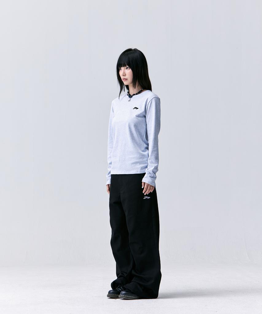TANSANMAGNESIUM Pony Applique Long Sleeve (Sky Blue)