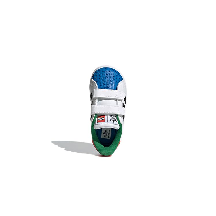 LEGO X Adidas Superstar CF I White Red Blue Baby Sneakers Cloud-White Core-Black H03969