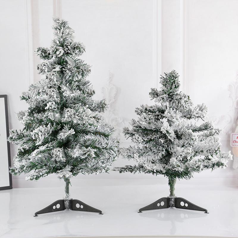 1Pcs Artificial Christmas Tree with Snow White Snow Pine Fir Xmas Tree Home Party Garden Decor New Navidad Favors Gift