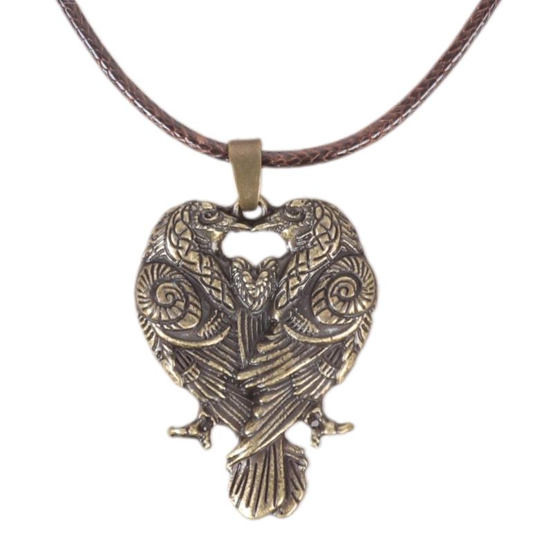 

Viking Raven for Celtic Knot Pendant Zinc Alloy Keel Chain Necklace Jewelry for Protection Guide for Mens Women Birthday 1