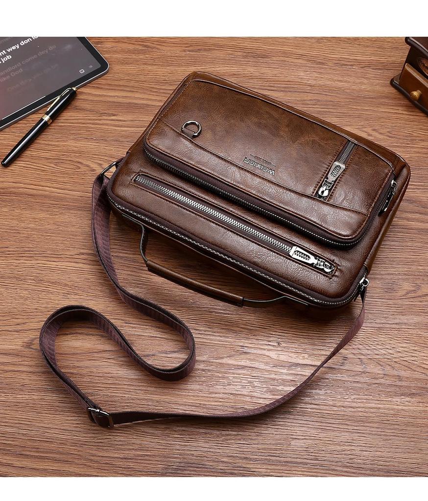Men's Large Capacity Business Casual Commuter Crossbody Bag