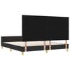 Bed Frame with Headboard Black 180 x 200 cm Fabric