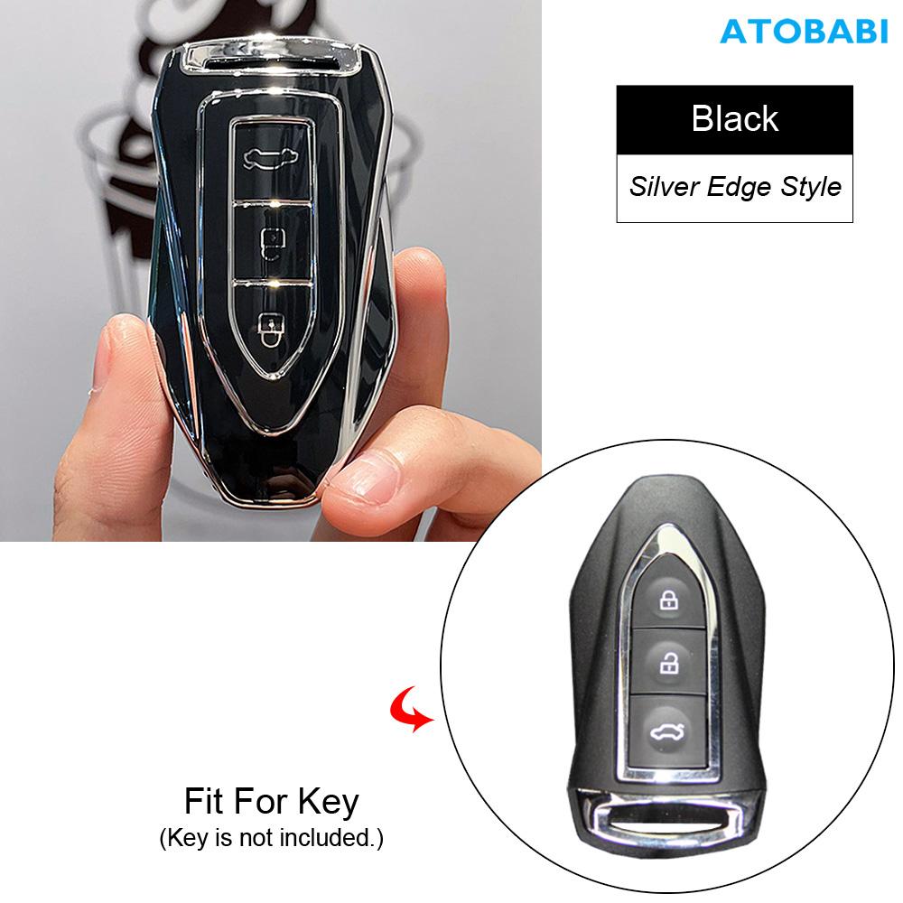 TPU Car Key Cover Remote Control Fobs Shell Case Keychain Holder Auto Accessories For Zotye Motor T600 2017 2018 2019 2020 2021