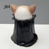 Unique Halloween Gift for Friends Highland Cow Figurine, Wizard Broom & Bat Wing Pumpkin Ornaments Ornament, Weatherproof Desktop Decor Home