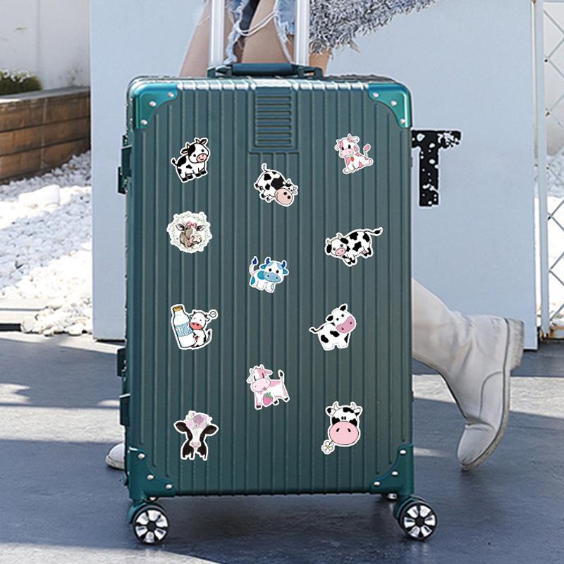 50Pc Cute Dudu Cow Stickers Skateboard Stickers Extreme Sports Stickers Trolley Case Guitar Mug Notebook Trend Stickers