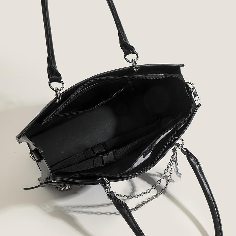 Y2K Labirynt Motyl Pajęczyna List Łańcuch Torebki DIY Przezroczysta Torba Ita Lolita Gotycka Torba Vintage Moda Torba Na Ramię