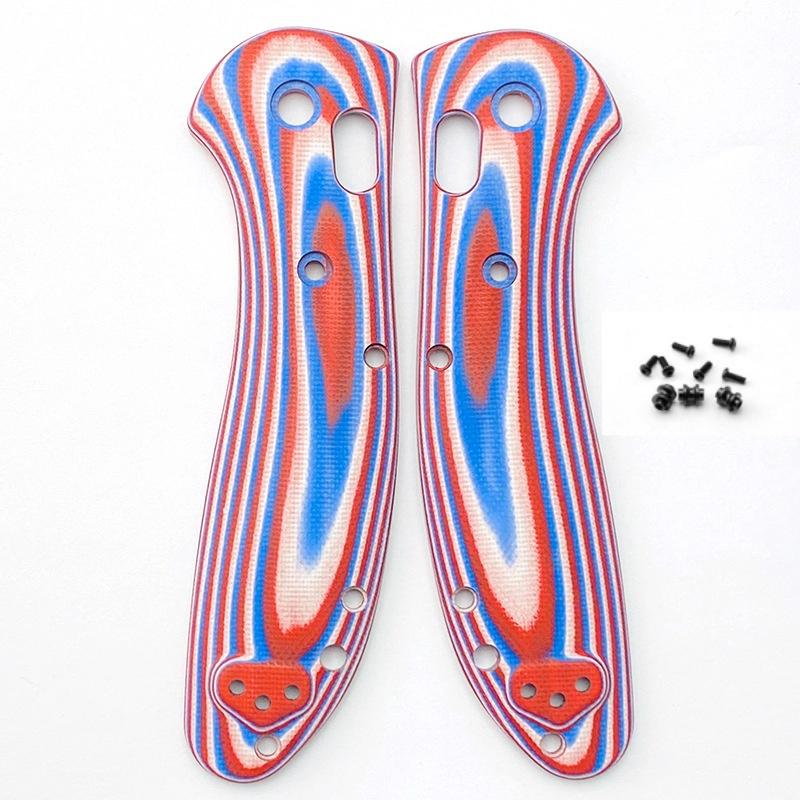 

Пара Аксесуари для Складного НожаКастомні Накладки G10 для Рукояток Griptilian 550/551 Деталі Складного Ножа Робити Аксесуари Blue White Red